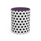 Elegant Polka Dot Mug - Stylish Coffee Cup for Home, Office, Gift for Birthdays, Anniversaries, Holidays, Unique Drinkware