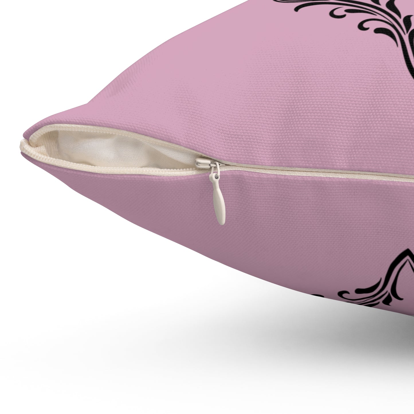 Elegant Pink Decorative Pillow with Ornate Design, Home Decor, Gift Idea, Cozy Living Room, Stylish Couch Accessory