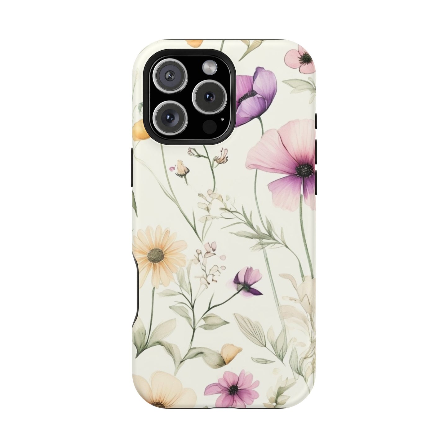 Floral Watercolor Magnetic Impact-Resistant Phone Case