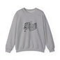 Music Notes Crewneck Sweatshirt – Minimal Sheet Music Design