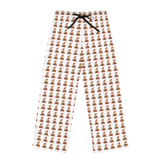 Cozy Women's Pajama Pants with Cute Bear Print, Lounge Pants, Sleepwear, Gift for Her, Relaxation, Indoor Fashion