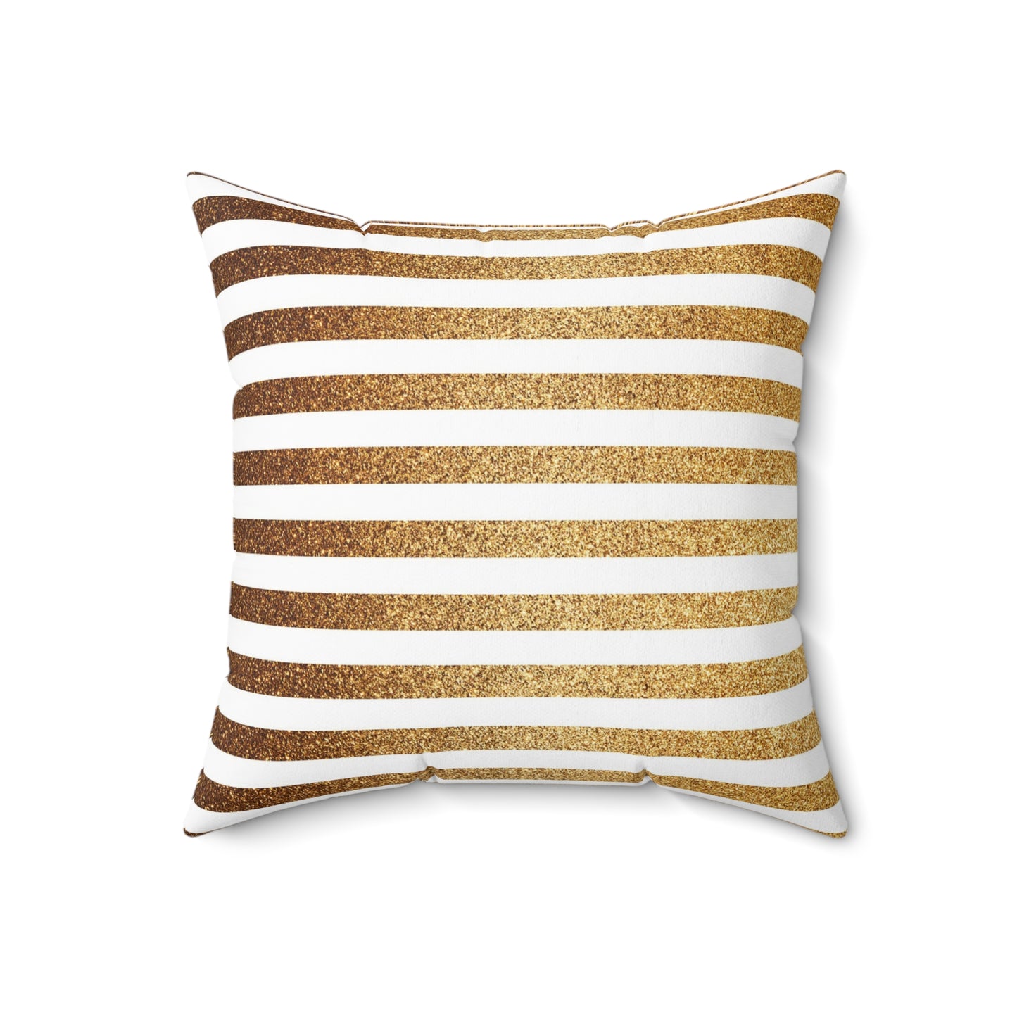 Golden Stripes Decorative Pillow, Modern Home Decor, Cozy Living Room Cushion, Throw Pillow for Bed, Gift for Housewarming