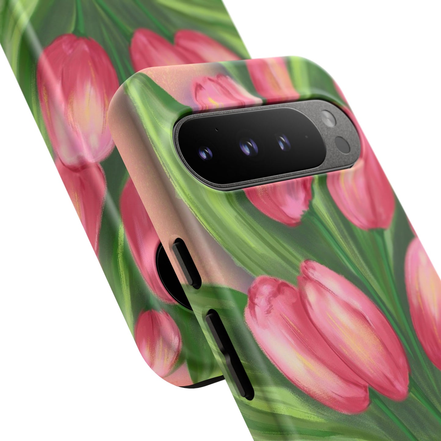 Floral Phone Case with Vibrant Tulips - Tough Cases for Garden Lovers, Spring Gifts, Nature Enthusiasts, Unique Gadget Accessories, [...]