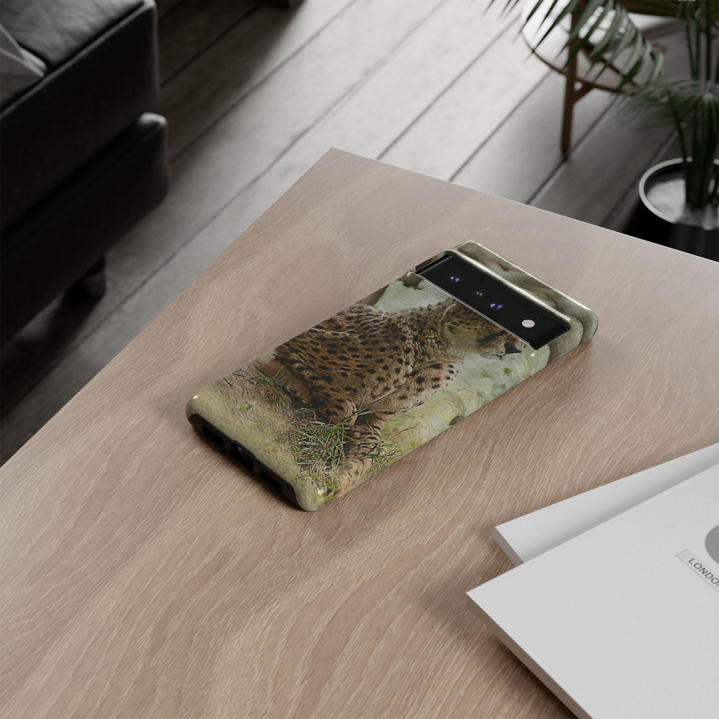 Cheetah Phone Case, Tough Cases, Animal Lover Gift, Wildlife Protection, Eco-Friendly Mobile Cover, Unique Phone Accessory