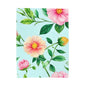 Floral Velveteen Plush Blanket — Pastel Pink & Mint Flower Throw