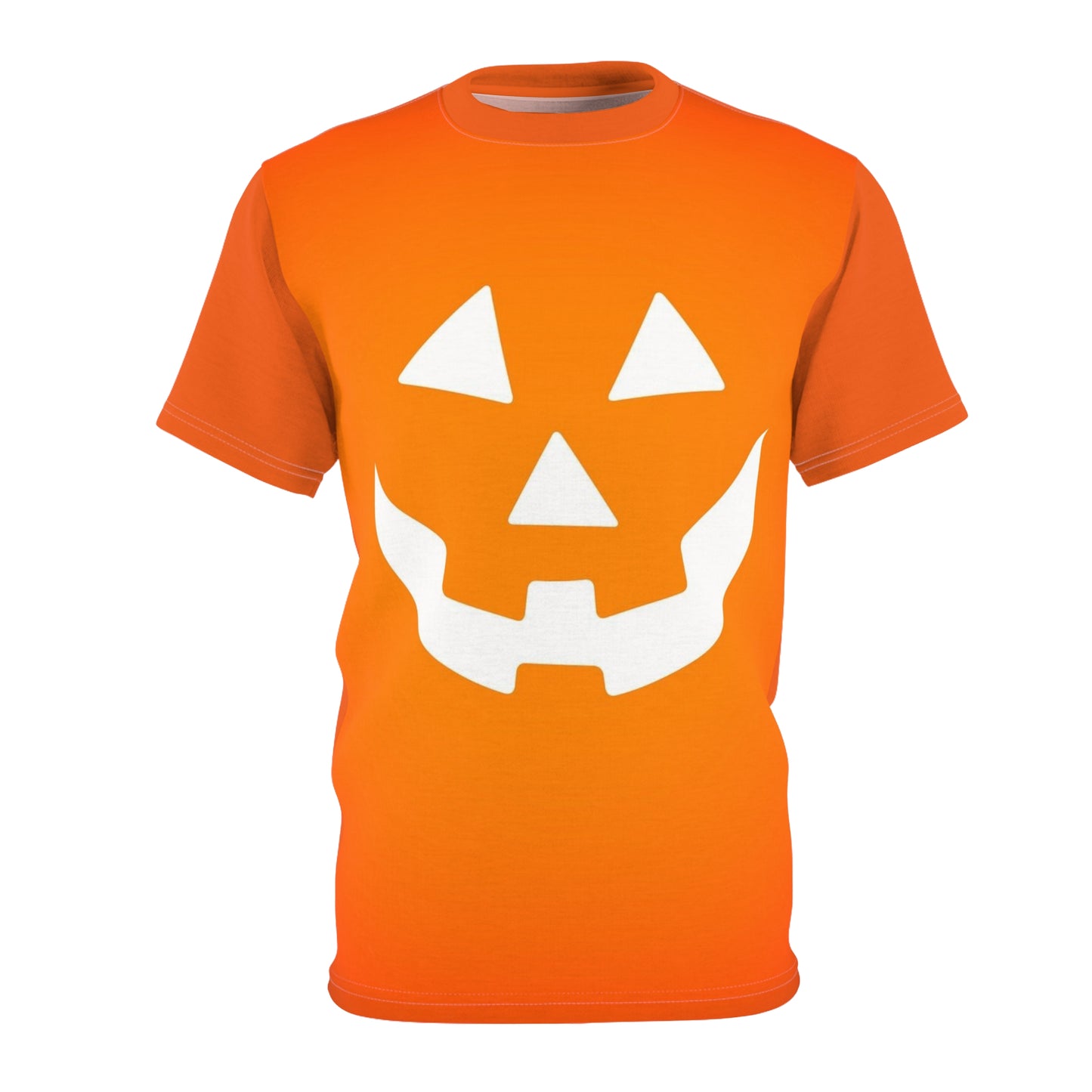Halloween Pumpkin Face Unisex Tee, Spooky Shirt, Fall Fashion, Halloween Costume, Pumpkin Tee, Orange T-Shirt