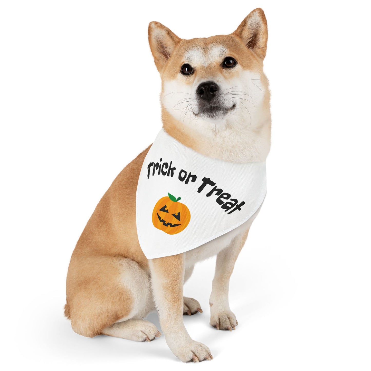 Halloween Pet Bandana, Trick or Treat Dog Collar, Cute Pet Costume Accessory, Fall Pet Apparel, Dog Bandana