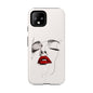Stylish Phone Case with Artistic Lip Design, Femme Tech Accessory, Trendy Device Cover, Gift for Her, Unique Phone Accessories