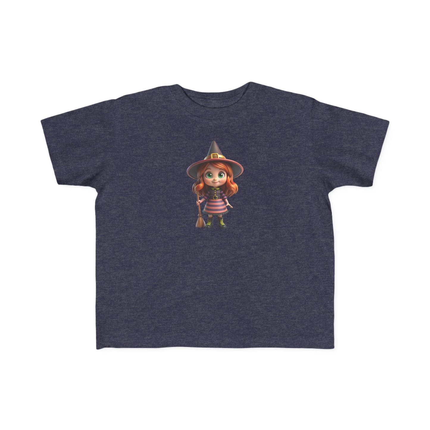 Toddler Halloween Witch Tee - Cute Witch Design, Kids Halloween Shirt, Toddler Costume Tee, Toddler's Fine Jersey Tee, Spooky Season [...]