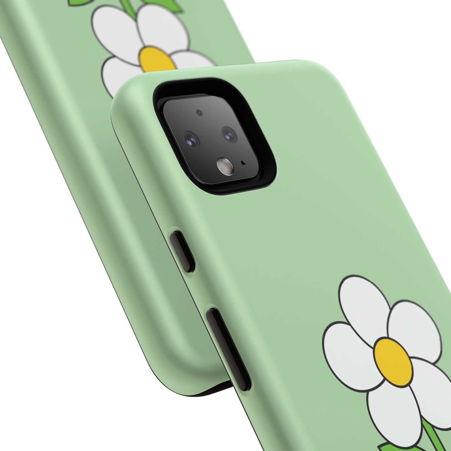 Floral Phone Case - Tough Cases for Nature Lovers, Cute Green Flower Design, iPhone Cover, Gift for Her, Spring Accessories