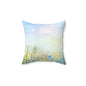 Spun Polyester Square Pillow Wildflowers