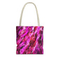 Vibrant Abstract Tote Bag, Colorful Shopping Bag