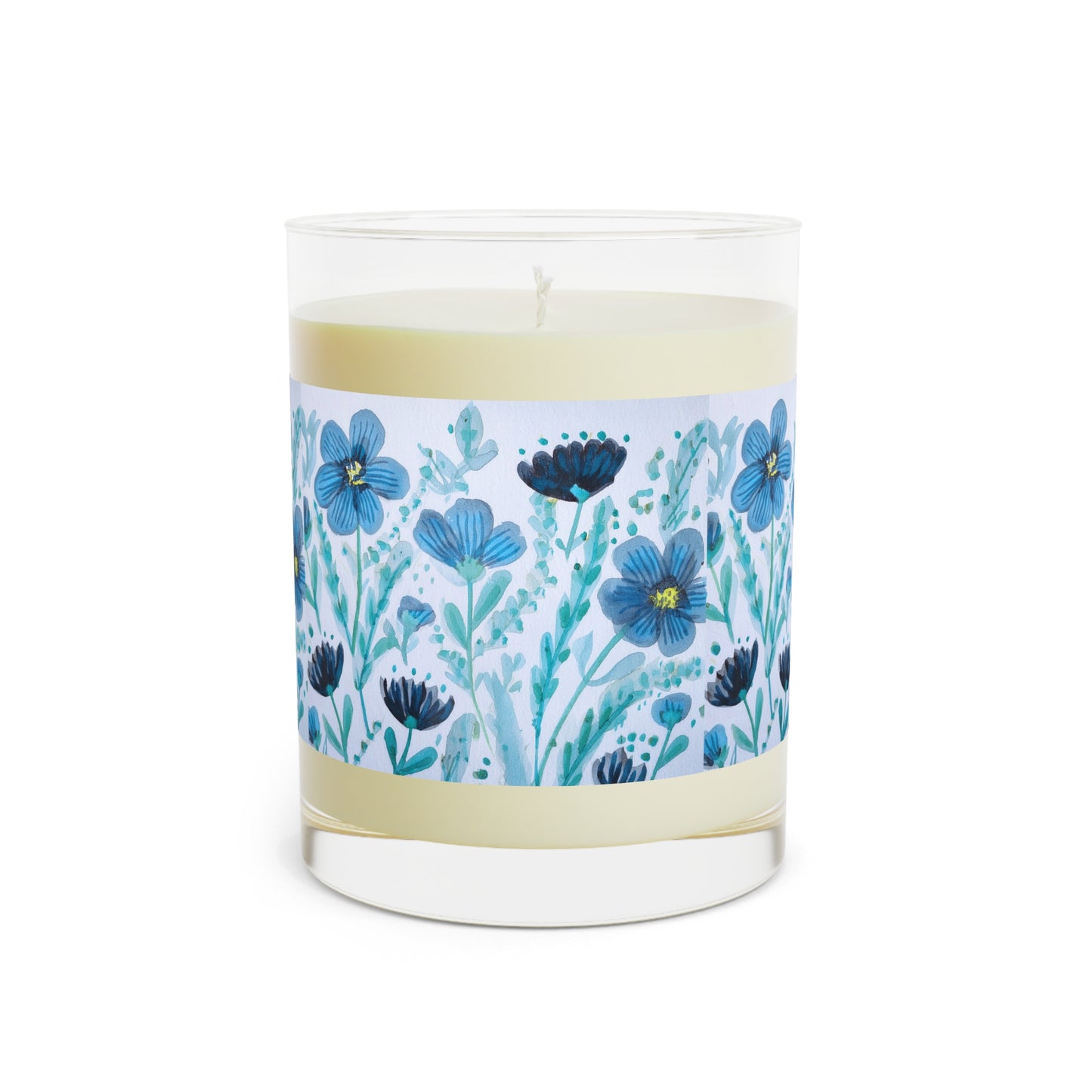 Calming Floral Scented Candle, 11oz Glass Candle for Relaxation, Home Decor, Gift for Friends, Aromatherapy Candle, Nature Inspired