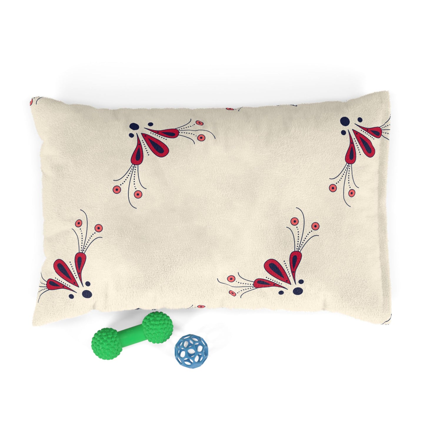 Cozy Floral Pet Bed, Stylish Dog Bed, Cat Bed, Soft Pet Cushion, Decorative Pet Decor