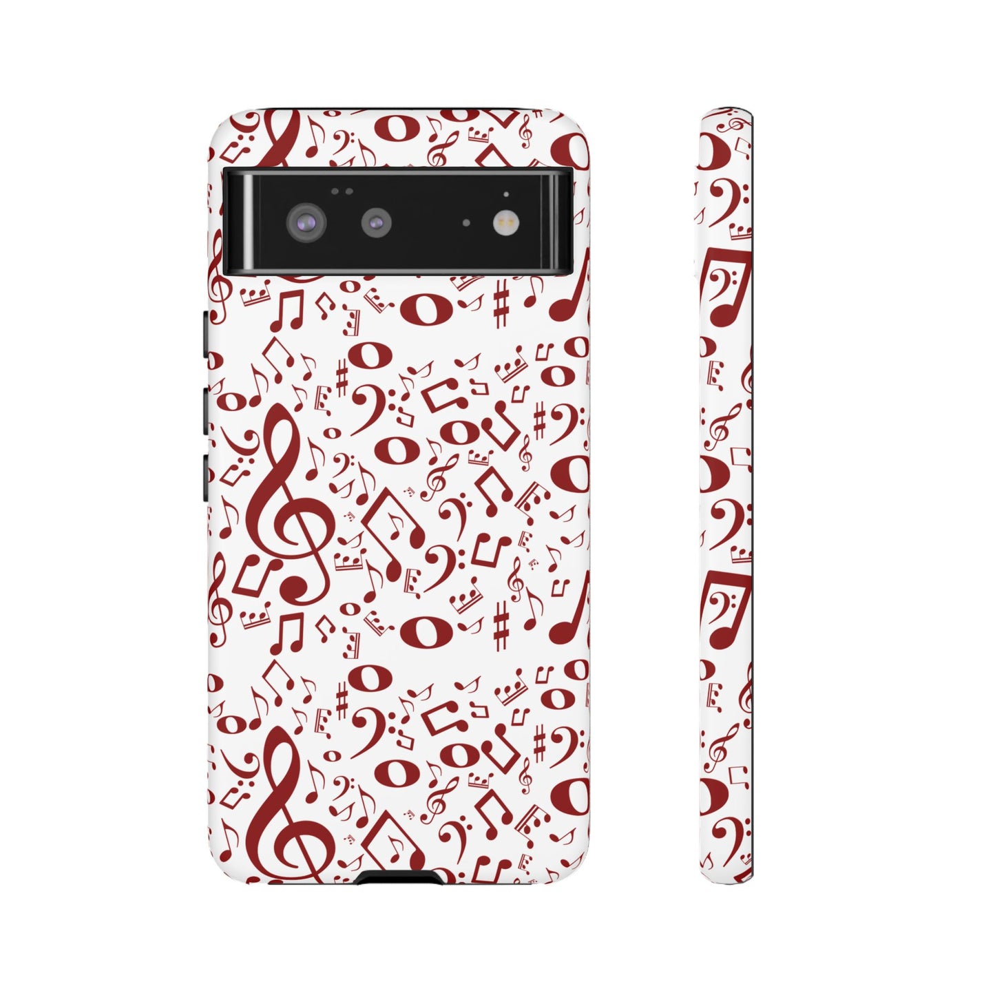 Musical Note Phone Case, Tough iPhone Cover, Gift for Musicians, Customizable, Music Lover's Accessory, Durable Phone Protection
