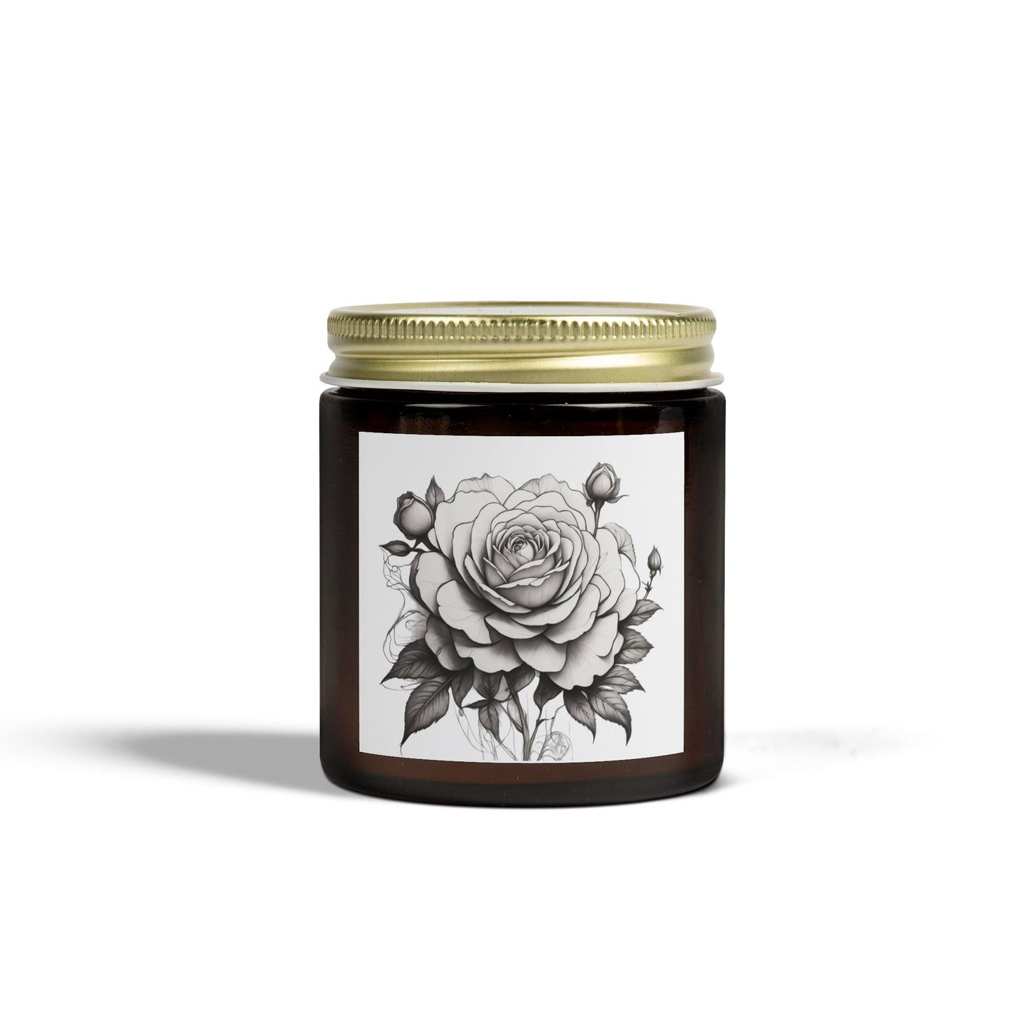 Rose Scented Candle - Coconut Apricot Wax, Relaxing Aromatherapy, Home Decor, Gifts for Her, Eco-friendly Candle
