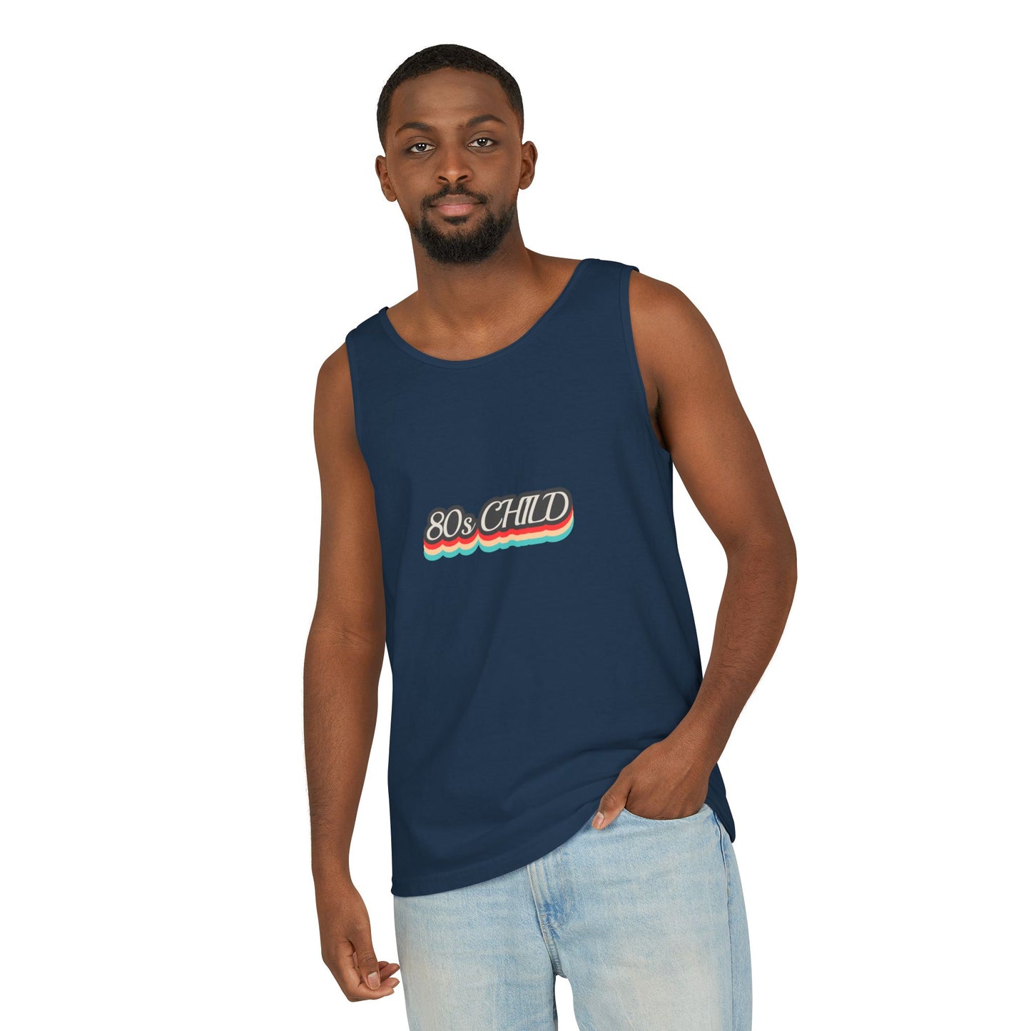 80s Child Unisex Tank Top | Retro Summer Wear, Vintage Style Shirt, Gift for 80s Lovers, Bohemian Fashion, Nostalgic Apparel