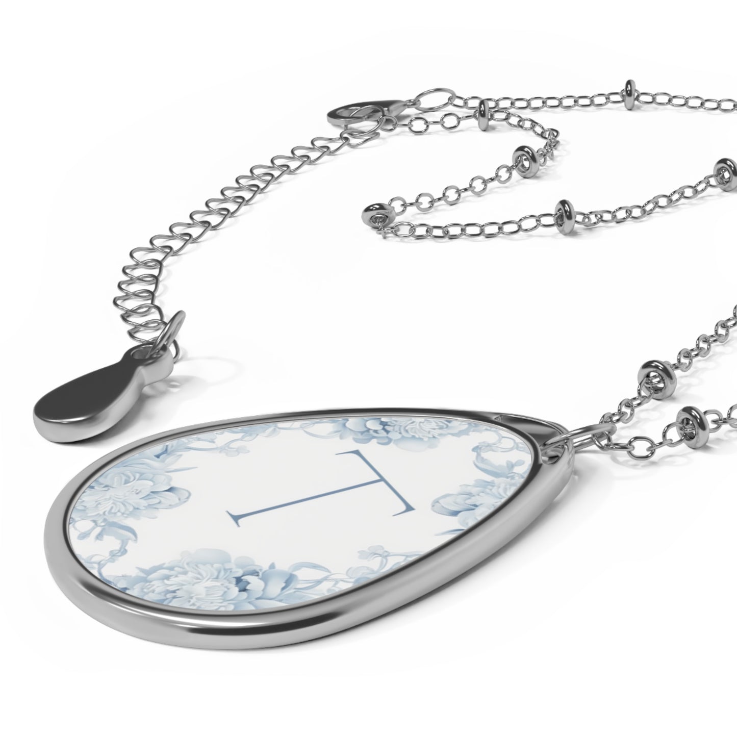 Elegant Initial Oval Necklace, Personalized Jewelry, Gift for Her, Keepsake Necklace, Bridal Party Jewelry, Birthday Gift