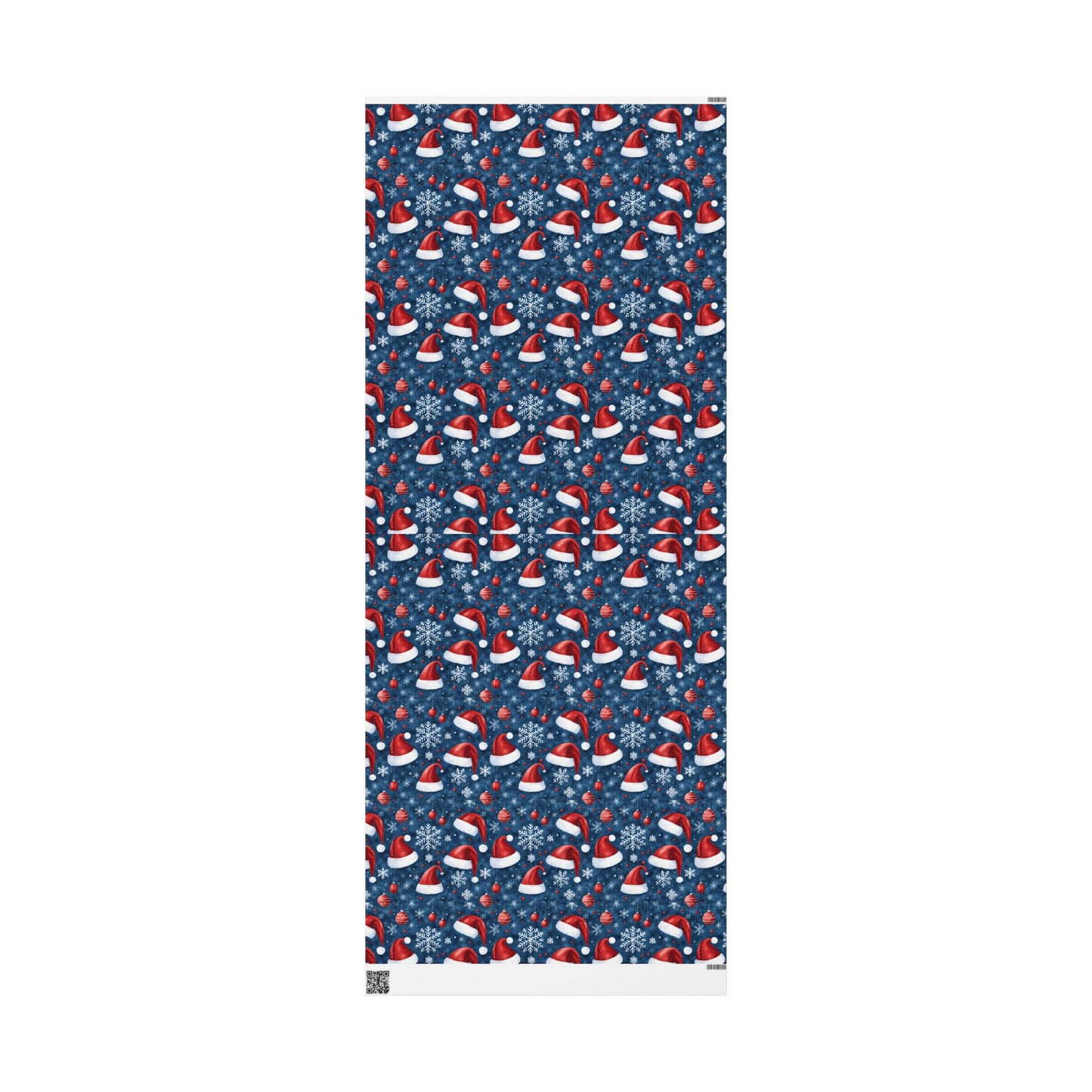 Holiday Snowman Wrapping Paper Roll — Festive Blue & Red Christmas Gift Wrap