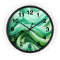 Serene Abstract Green Wall Clock, Modern Home Decor, Relaxing Timepiece, Gifts for Nature Lovers, Minimalist Wall Art