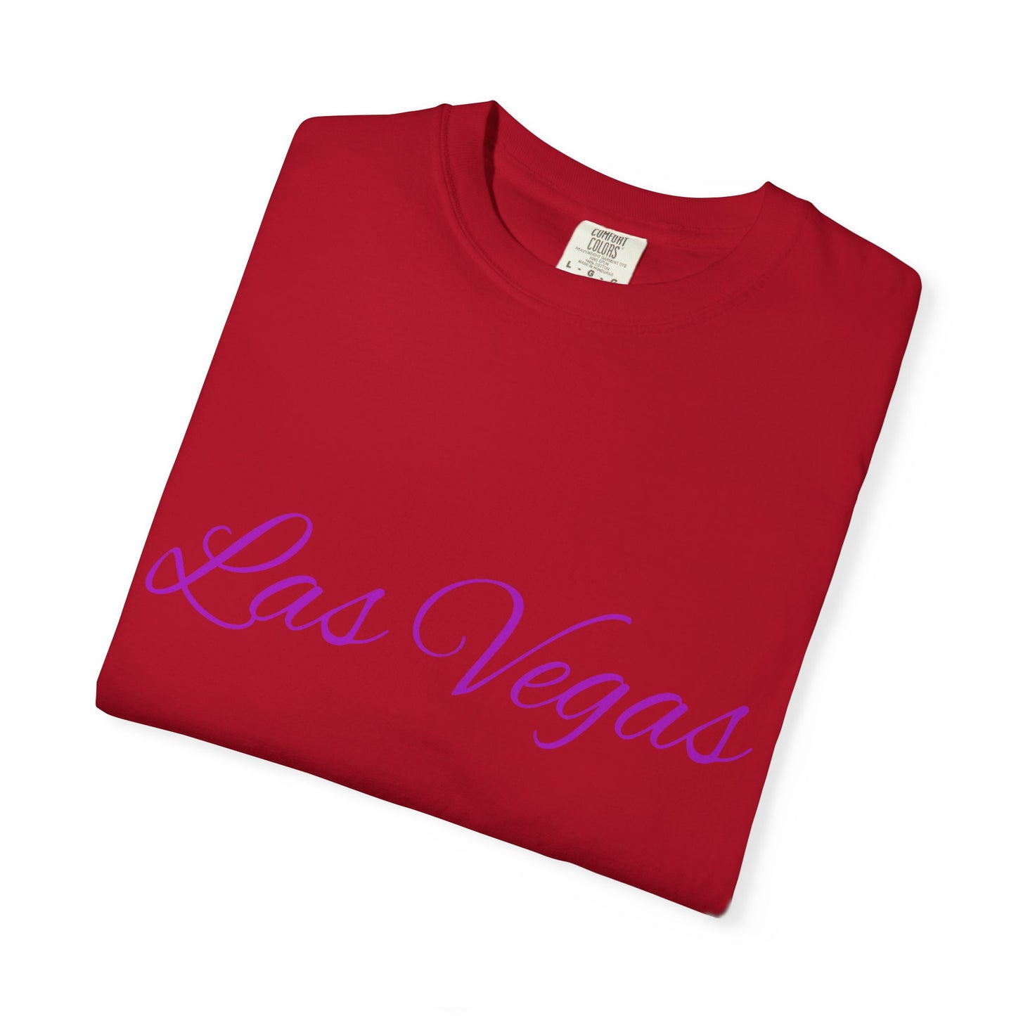 Las Vegas Floral Unisex Garment-Dyed T-Shirt | Vacation Tee, Travel Shirt, Summer Outfit, Gift for Travelers, Retro Las Vegas Design