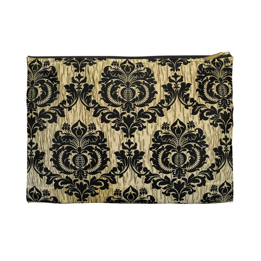 Elegant Gothic Accessory Pouch, Stylish Travel Bag, Makeup Organizer