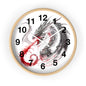 Dragon Wall Clock — Red Breath Mythical Timepiece for Fantasy Fans