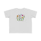 Whimsical Toddler Tee - 'Be Kind' Design, Cute Kids' Shirt, Floral Graphic Tee, Toddler Gift, Inspirational Apparel
