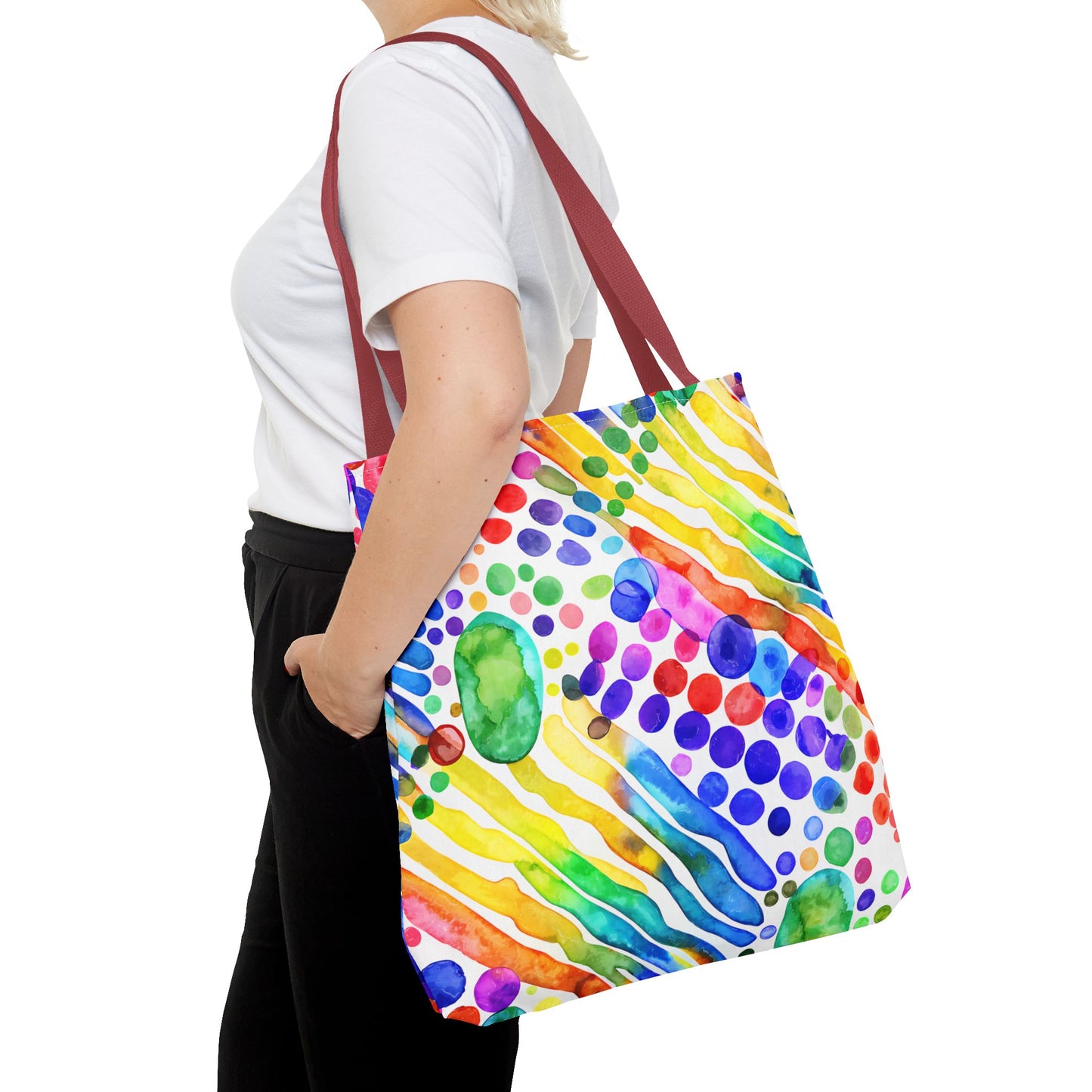 Colorful Abstract Tote Bag, Beach Bag, Shopping Bag, Summer Accessory