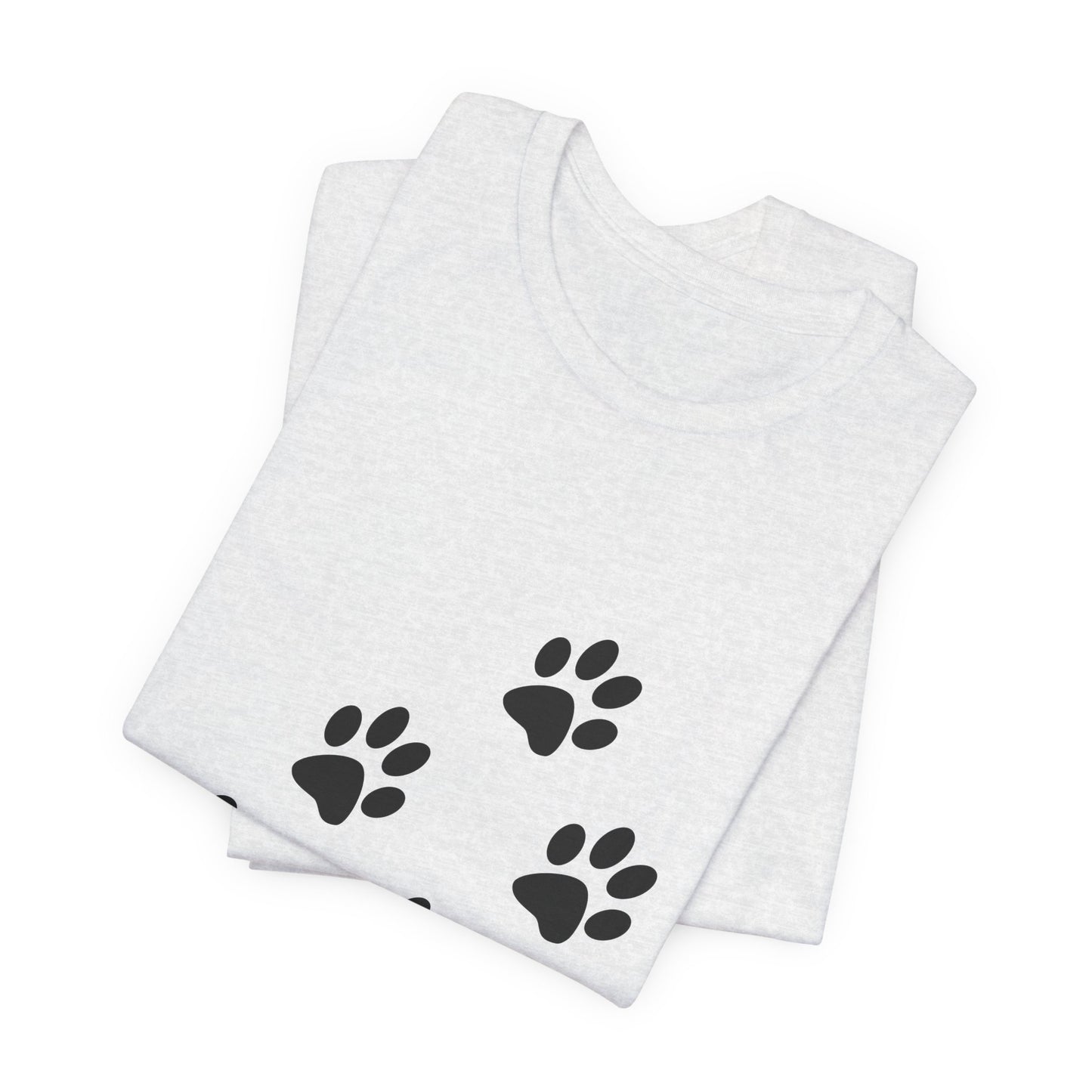 Paw Print Short Sleeve Tee | Unisex Animal Lover Shirt, Pet Owner Gift, Casual Wear, Gifts for Dog Lovers, Comfortable T-Shirt
