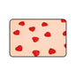 Desk Mat - Scattered Red Hearts Valentine Mouse Pad for Romantic Gift