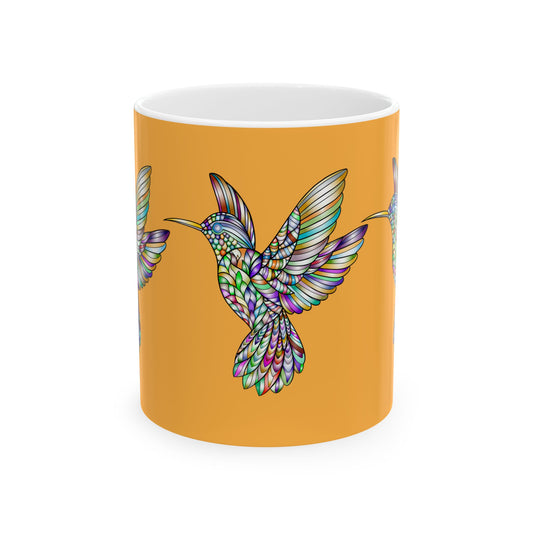 Colorful Hummingbird Ceramic Mug - Perfect for Coffee Lovers, Gift for Bird Watchers, Vibrant Kitchen Decor, Unique Tea Mug, [...]