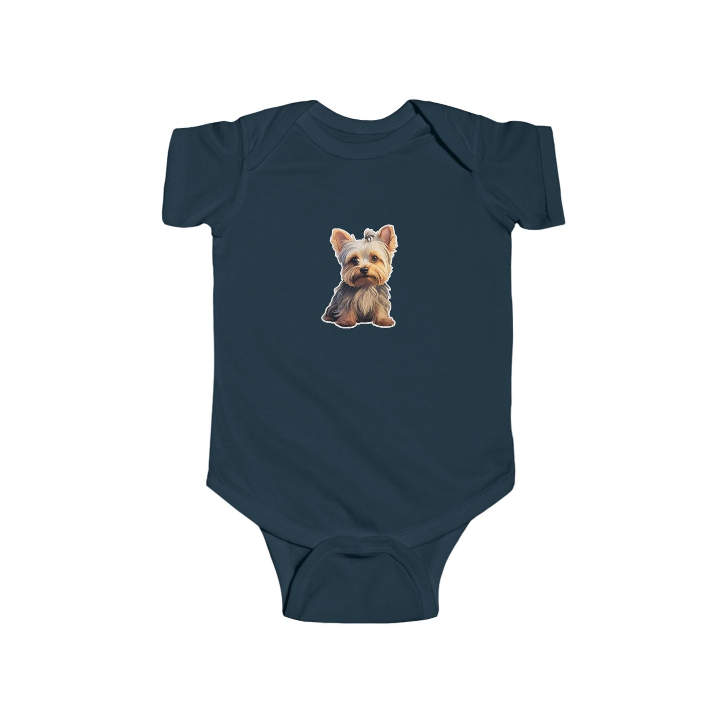 Yorkie Puppy Infant Bodysuit, Cute Dog Baby Onesie, Baby Shower Gift, Newborn Outfit, Paw Print Baby Clothes