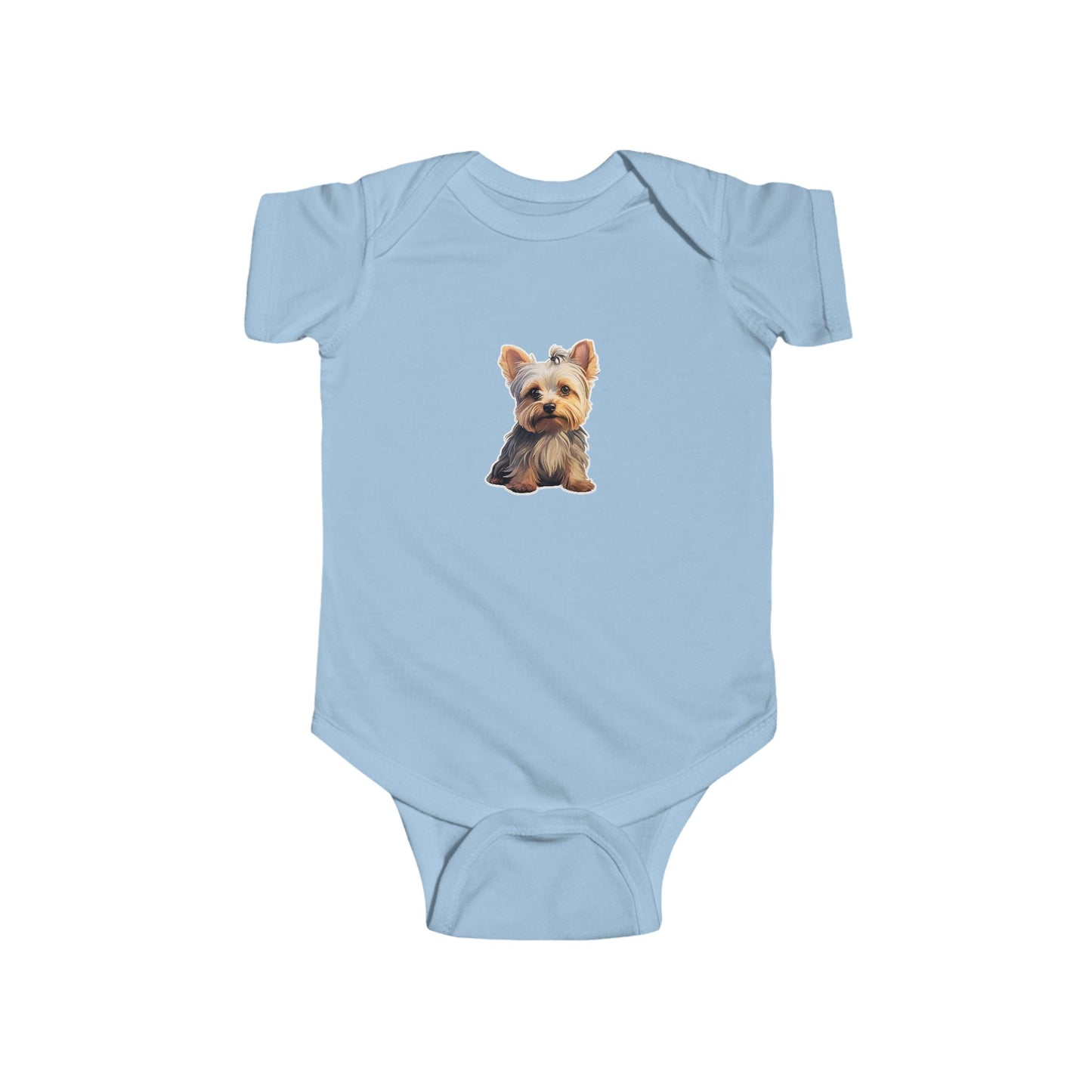 Yorkie Puppy Infant Bodysuit, Cute Dog Baby Onesie, Baby Shower Gift, Newborn Outfit, Paw Print Baby Clothes