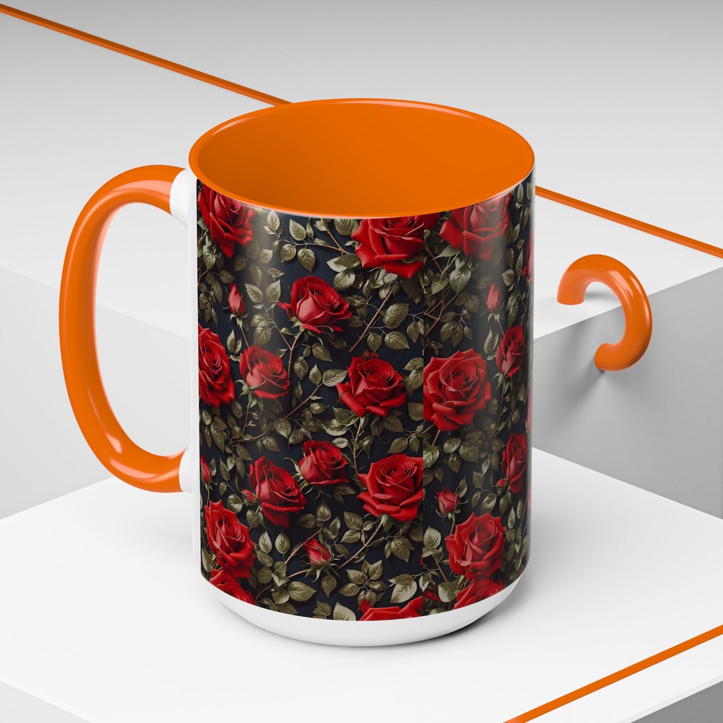 Elegant Floral Accent Coffee Mug - Perfect for Garden Lovers, Home Decor, Gift for Her, Tea Lovers, Mother's Day