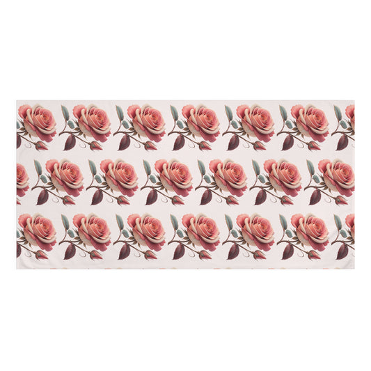 Floral Mink-Cotton Towel, Cozy Bath Towel for Spa Days, Elegant Bathroom Decor, Perfect Gift for Mother's Day, Soft Shower Towel, [...]