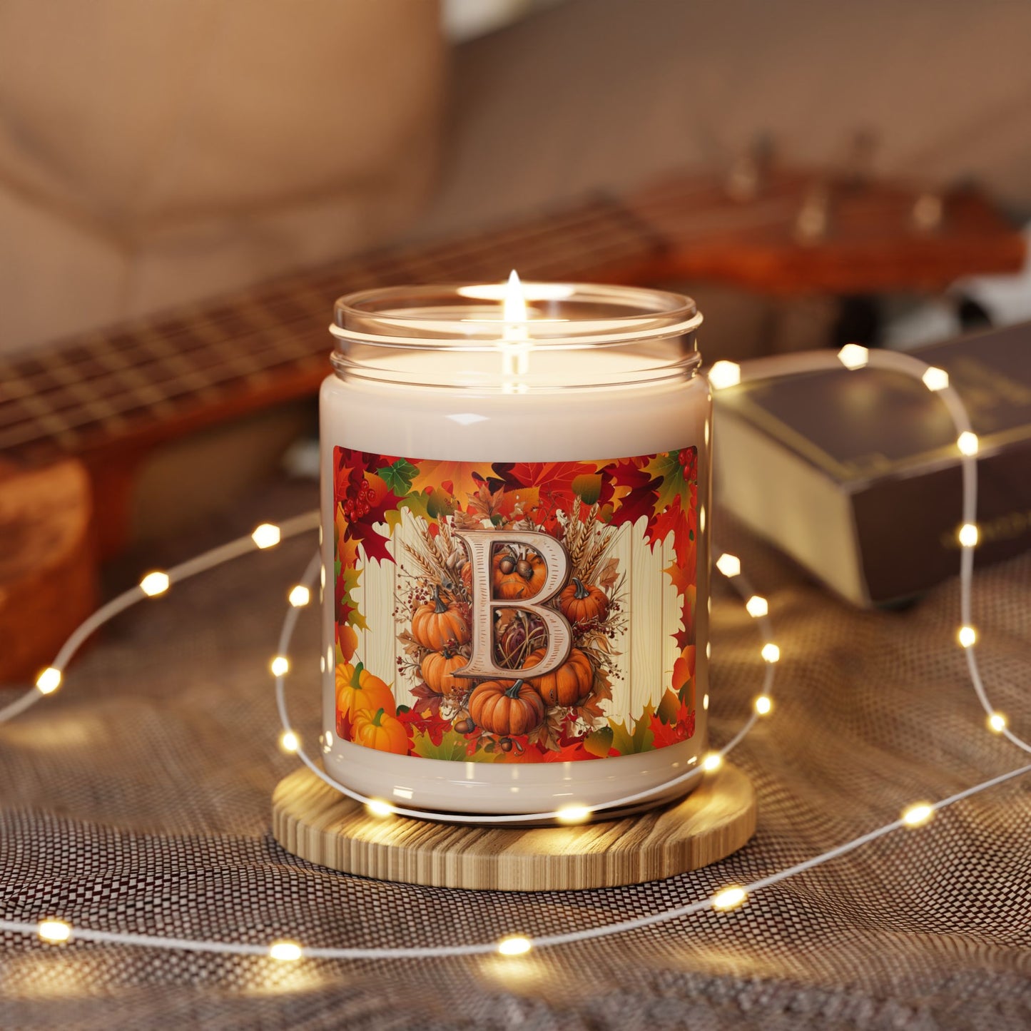 Scented Soy Candle, 9oz - Letter B