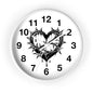 Heart & Thorns Wall Clock - Gothic Decor, Home Wall Art, Unique Timepiece, Perfect Gift for Her, Stylish Home Accessories