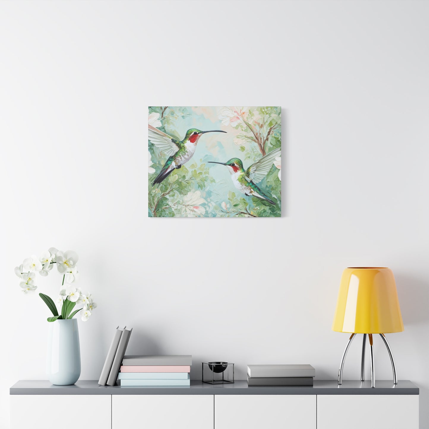 Hummingbird Canvas Wall Art — Stretched Matte Nature Print