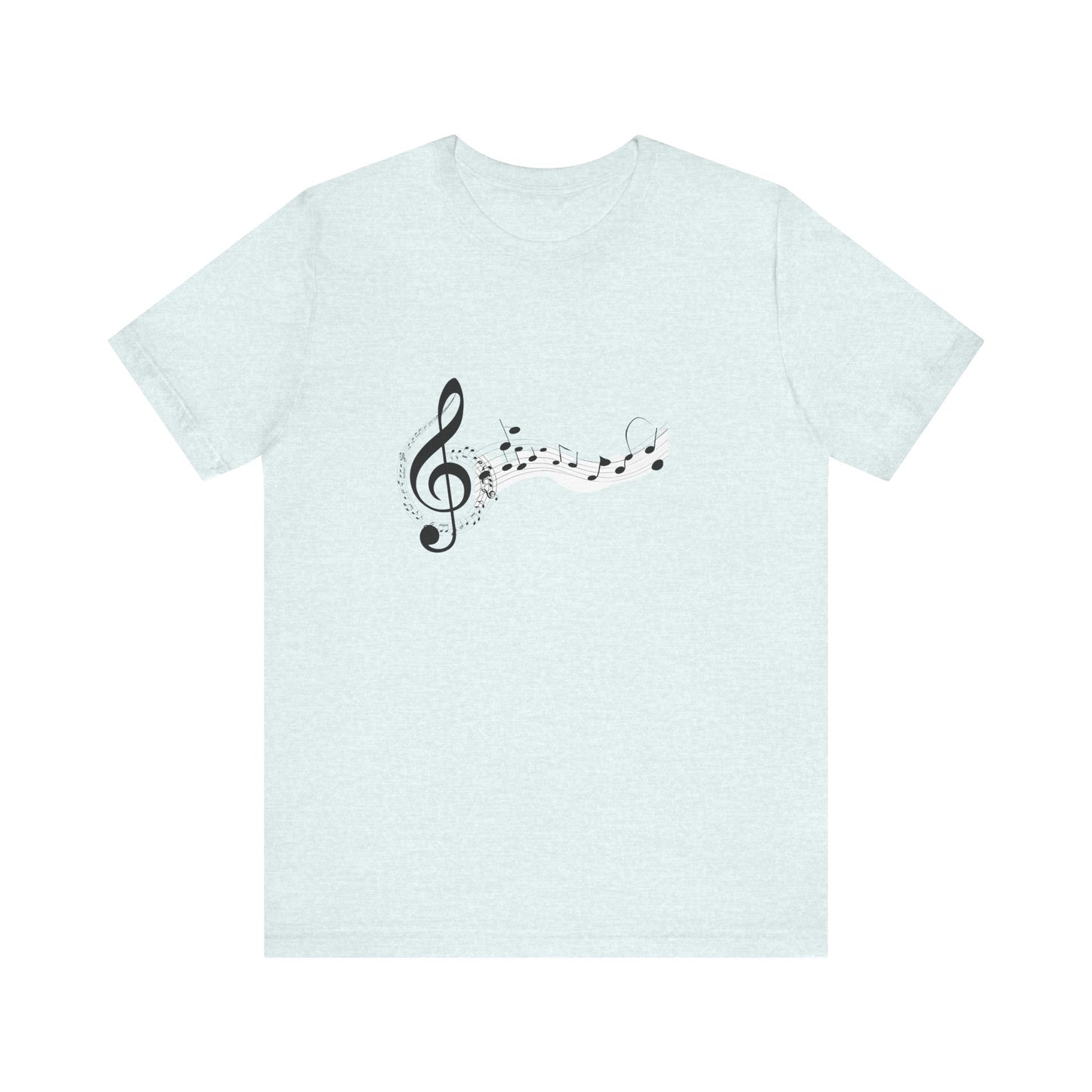 Musical Notes Short Sleeve Tee for Music Lovers