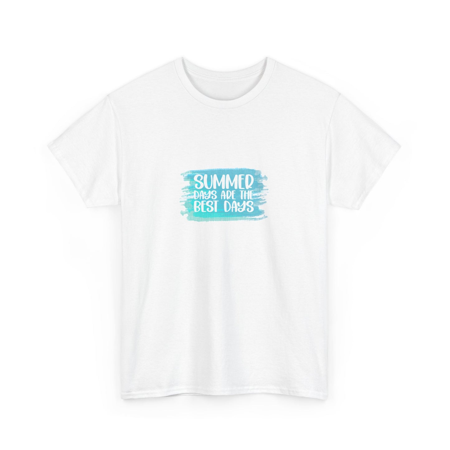 Summertime Vibes Unisex Heavy Cotton Tee, Casual Summer Shirt, Graphic Tee for Everyday Wear, Gift for Friends, Festival Outfit