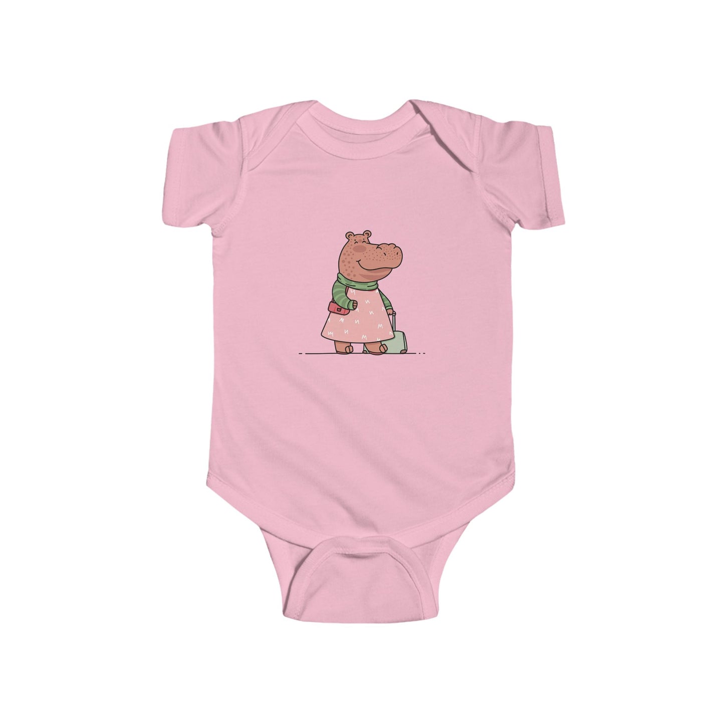 Cute Hippo Infant Bodysuit, Baby Tees, Newborn Outfit, Funny Baby Clothes, Gift for New Parents, Baby Shower Present