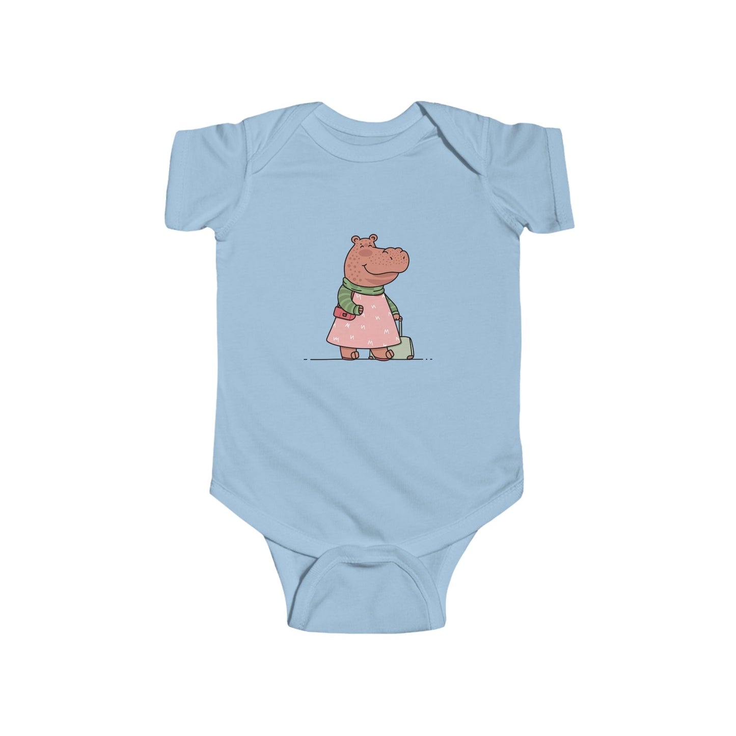Cute Hippo Infant Bodysuit, Baby Tees, Newborn Outfit, Funny Baby Clothes, Gift for New Parents, Baby Shower Present