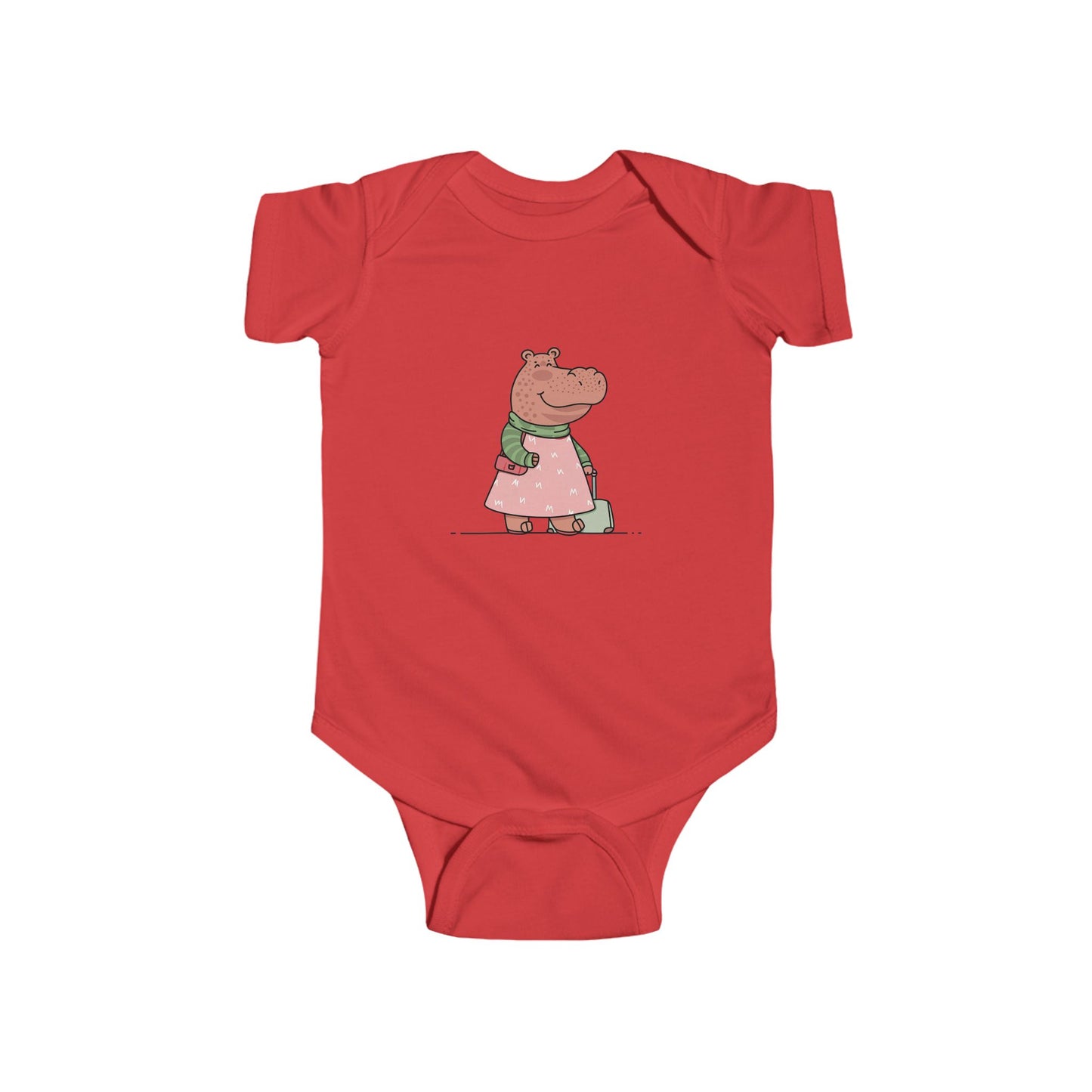 Cute Hippo Infant Bodysuit, Baby Tees, Newborn Outfit, Funny Baby Clothes, Gift for New Parents, Baby Shower Present