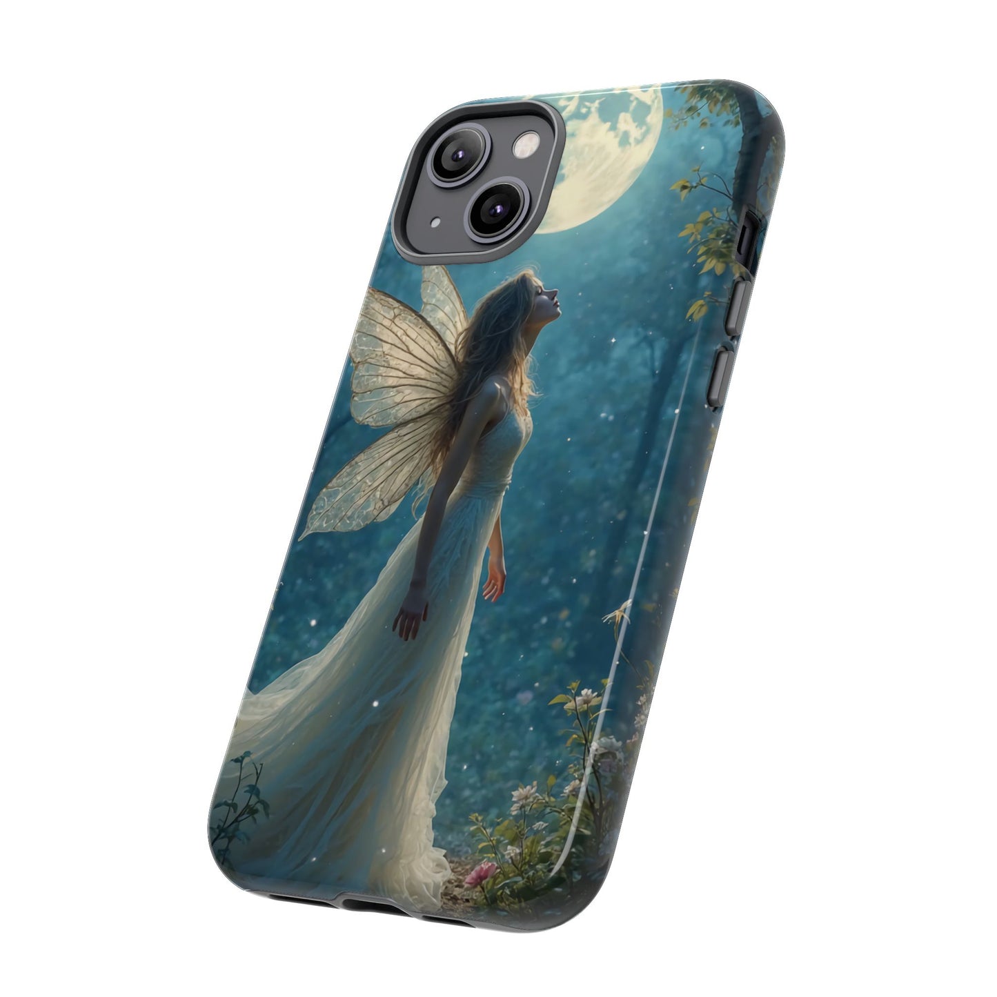 Fairy Moon Phone Case | Tough Cases for Nature Lovers, Fantasy Gift, Boho Phone Accessory, Ethereal Aesthetic, Magical Design