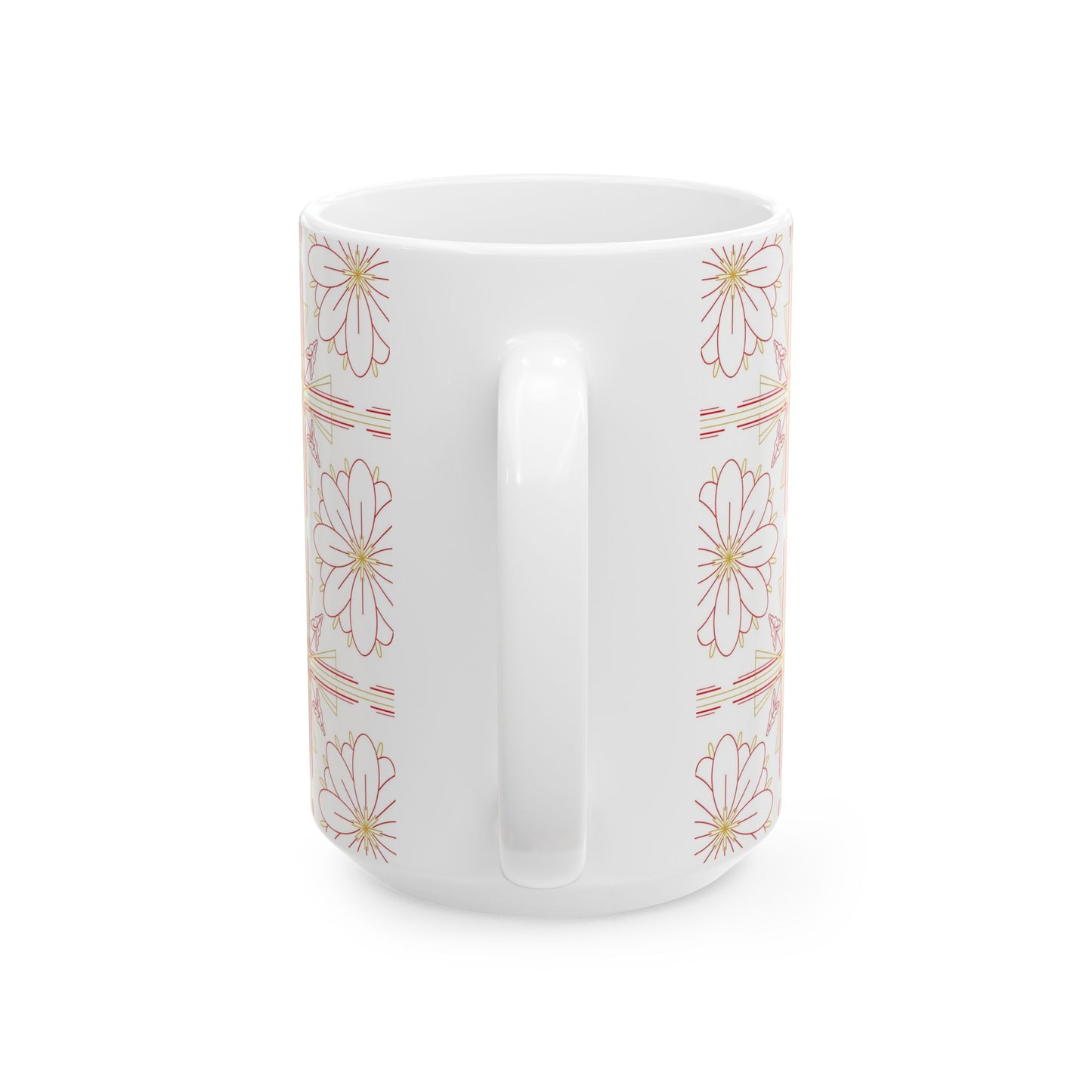Chic Floral Ceramic Mug | Perfect for Tea Lovers, Coffee Gifts, Home Decor, Spring Celebrations, Mother's Day