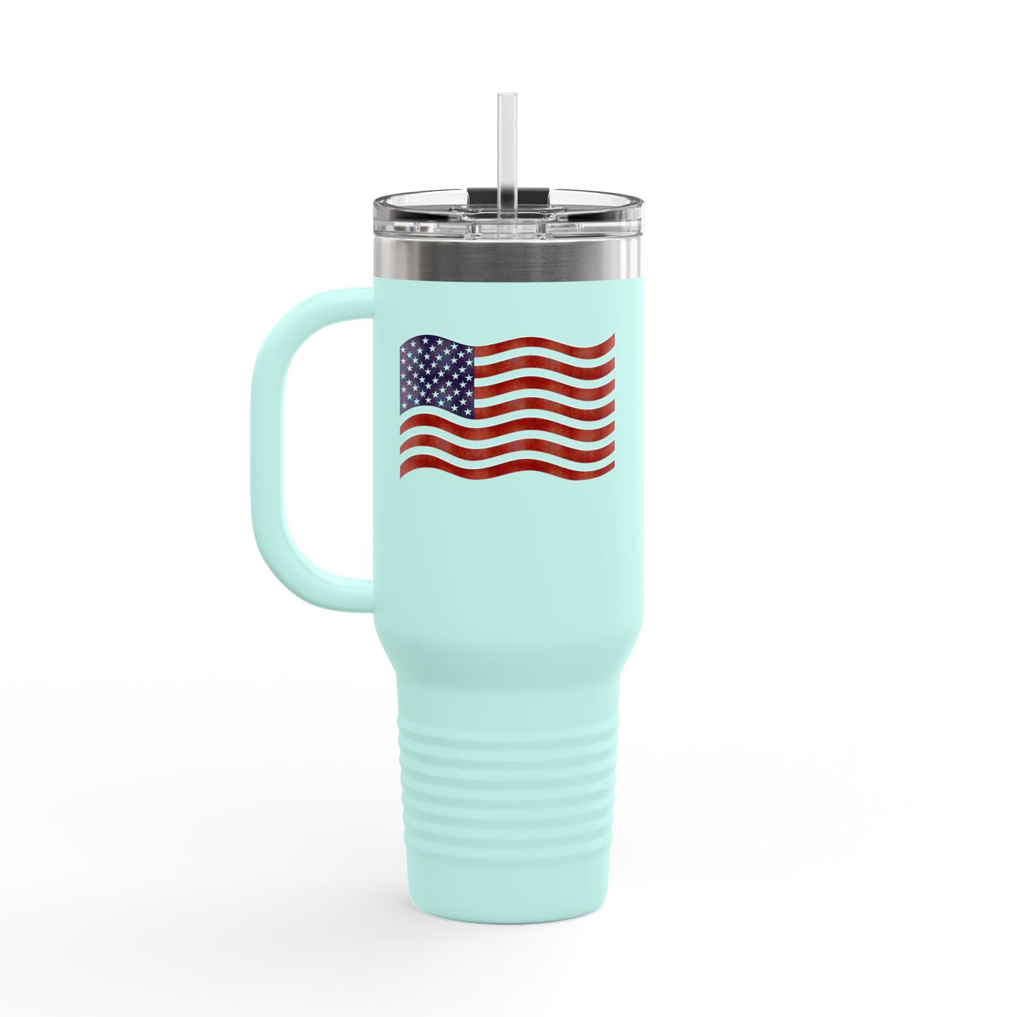 Insulated Travel Mug, 40oz - American Flag