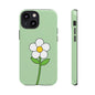 Floral Phone Case - Tough Cases for Nature Lovers, Cute Green Flower Design, iPhone Cover, Gift for Her, Spring Accessories