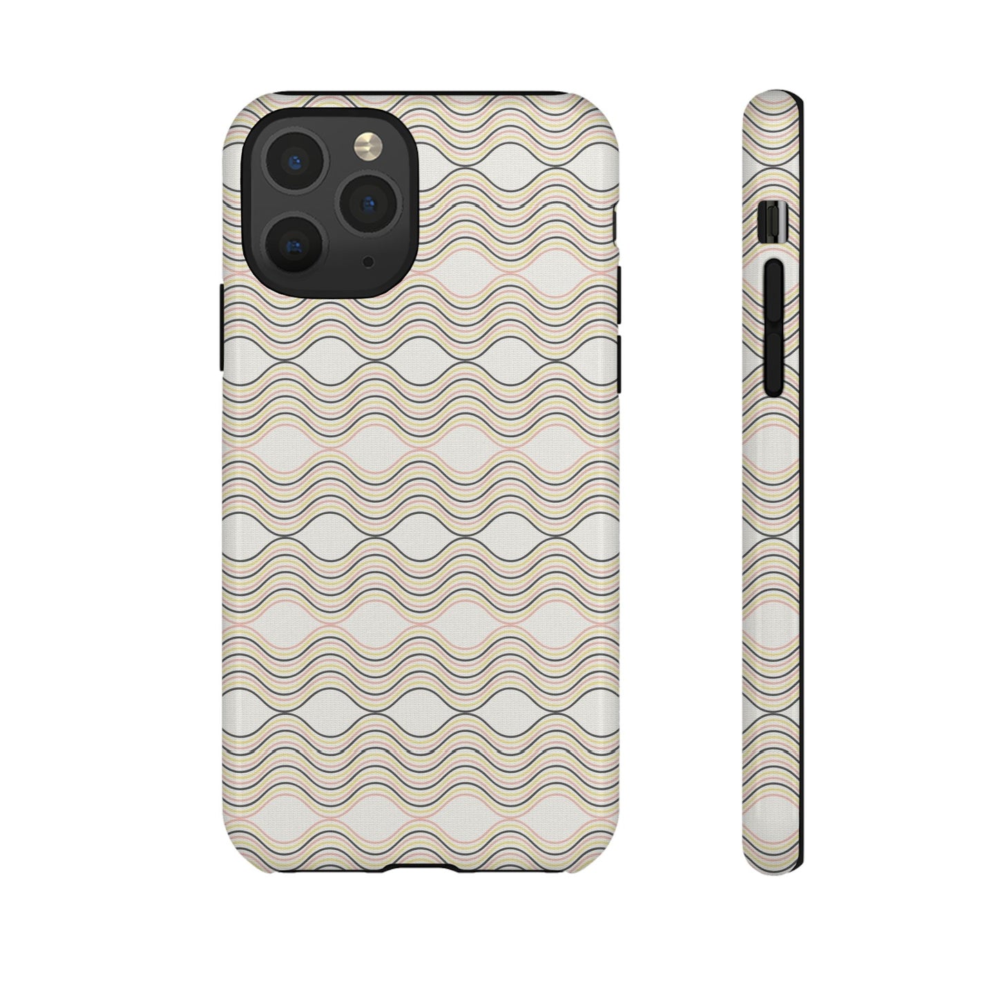 Stylish Phone Case for Tough Protection, Wavy Design, Chic Accessory, Gift for Her, Trendy Tech, Holiday Gift Idea