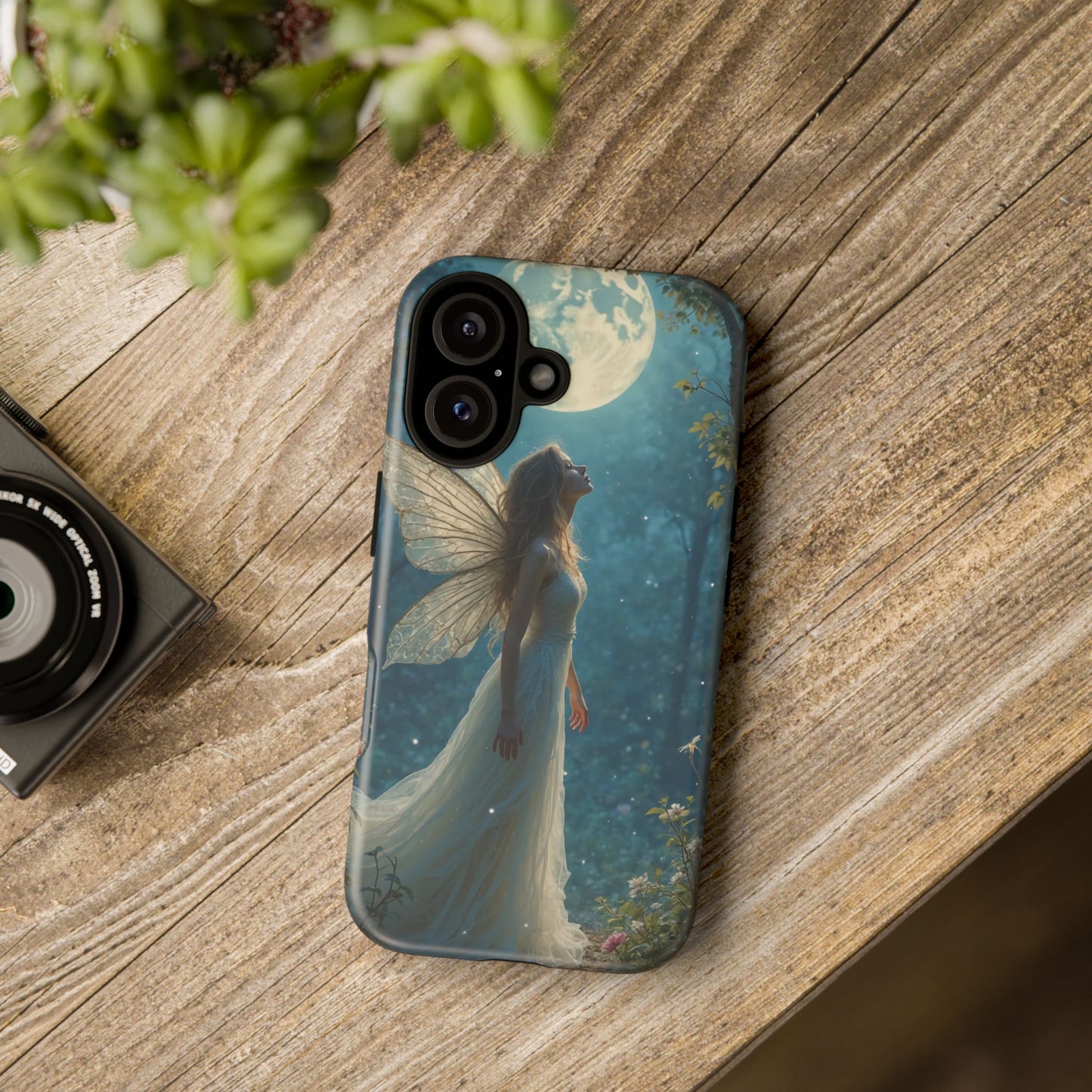 Fairy Moon Phone Case | Tough Cases for Nature Lovers, Fantasy Gift, Boho Phone Accessory, Ethereal Aesthetic, Magical Design